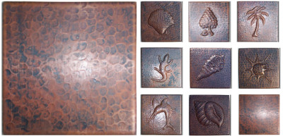 Styles of copper tiles